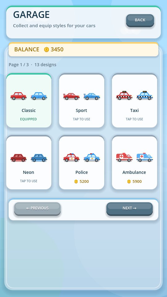Garage with car styles