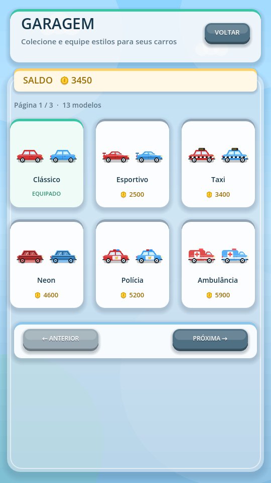Garagem com estilos de carros